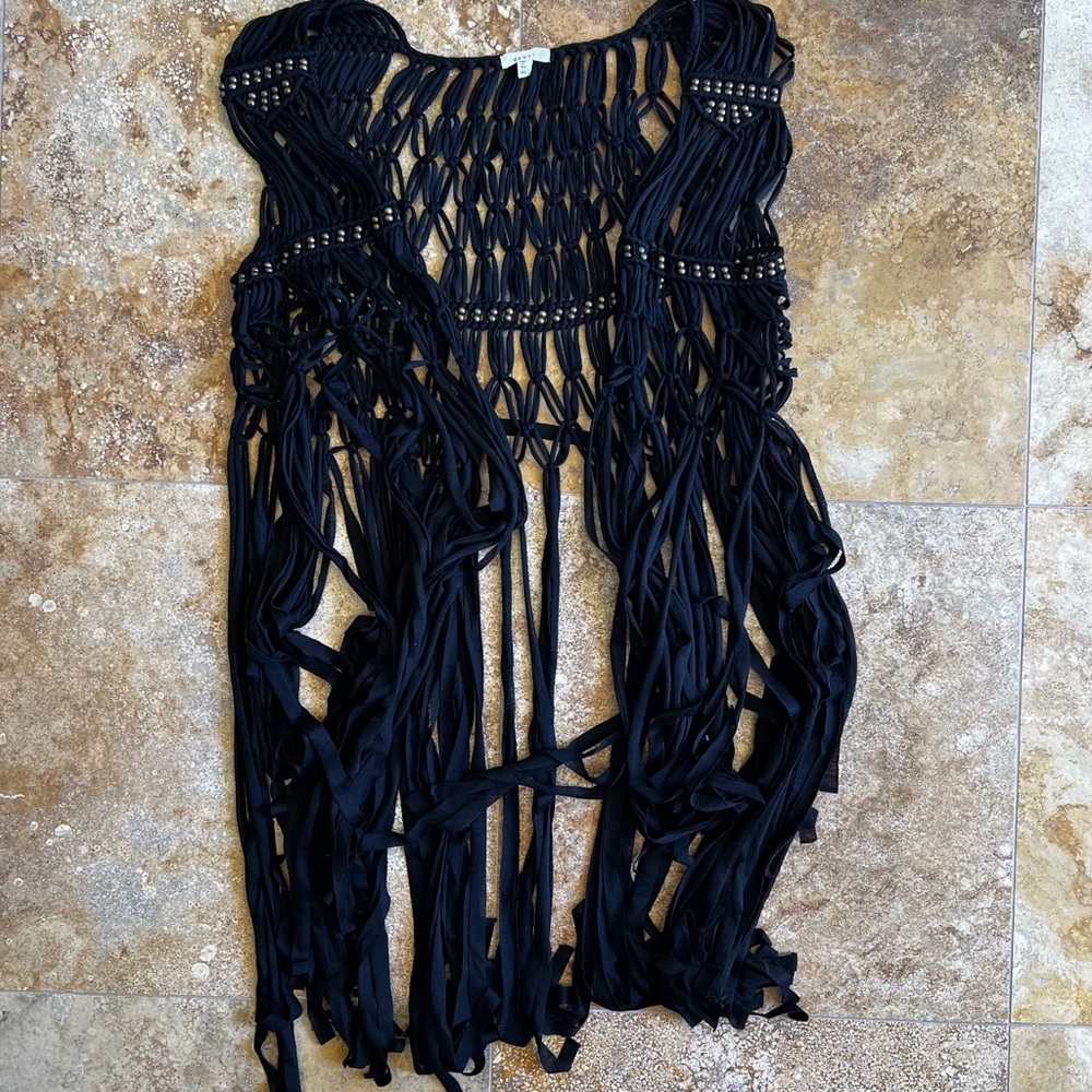 Festival Style Fringe Tank Coverup
